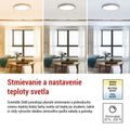 LED prisadené svietidlo SABI, kruhové 30W, stmiev.so zmenou CCT