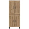 vidaXL Highboard 2 ks Remeselný dub 69,5 x 34 x 180 cm