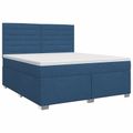 vidaXL Posteľ boxspring s matracom Modrá 140 x 200 cm Látka