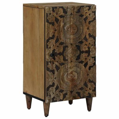 vidaXL Servírovacia skriňa Hnedá 40 x 33,5 x 75 cm Masívne mango drevo