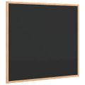 vidaXL Tabuľa s rámom z masívneho borovicového dreva, čierna 60x55 cm