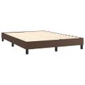 vidaXL Boxspring posteľ s matracom hnedá 140x190 cm umelá koža