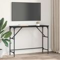 vidaXL Konzolový stôl Čierny dub 100 x 32 x 75 cm Kompozitné drevo