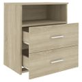 vidaXL Nočné stolíky 2 ks dub sonoma 50x32x60 cm