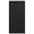 vidaXL Nástenné skrinky 2 ks čierne 30x30x60 cm masívna borovica