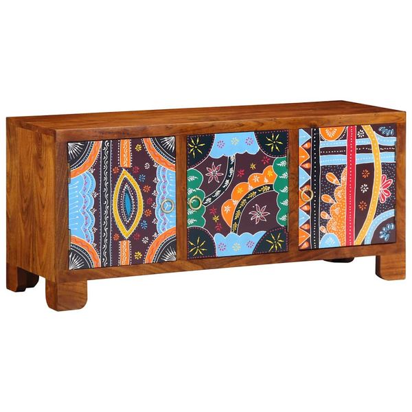 vidaXL Lavička na topánky s úložiskom Medová hnedá 100 x 35 x 45 cm