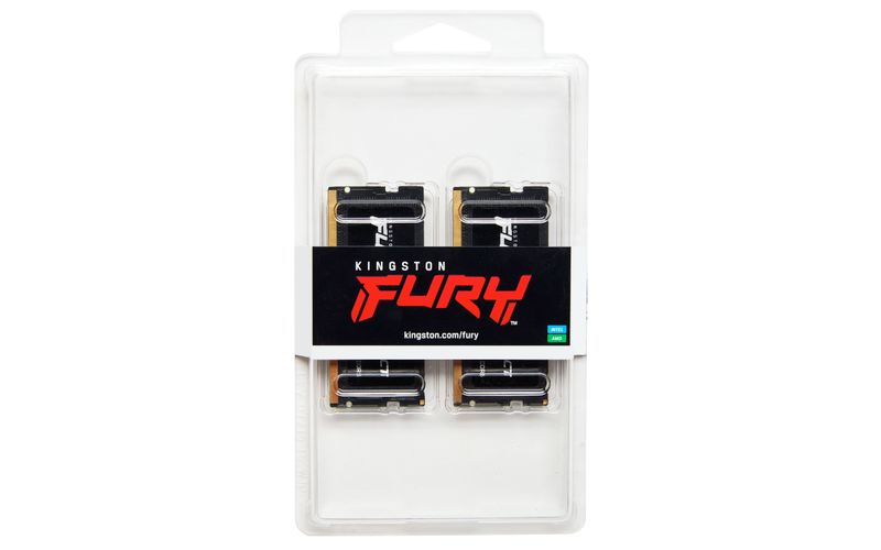 Kingston FURY Impact/SO-DIMM DDR5/32GB/4800MHz/CL38/2x16GB/Black Operacní pamet, DDR5, 32GB (2x 16GB kit), 4800MHz, SO-DIMM, CL38, 1,1V, cerná