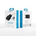 Forever TC-01 charger 1x USB 2A black + Lightning cable