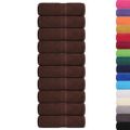 vidaXL Uteráky pre hostí FROGN 10 ks hnedé 30x50 cm 360 g/m²