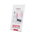Adaptér Forever audio jack 3,5mm - Lightning ružový