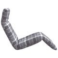 vidaXL Skladacie ležadlo sivé, kockovaný vzor 175x54x8,5 cm, oxfordská látka