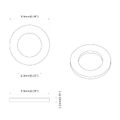 vidaXL Podložky 12 ks Strieborná 10 x 10 x 0,8 mm Železo
