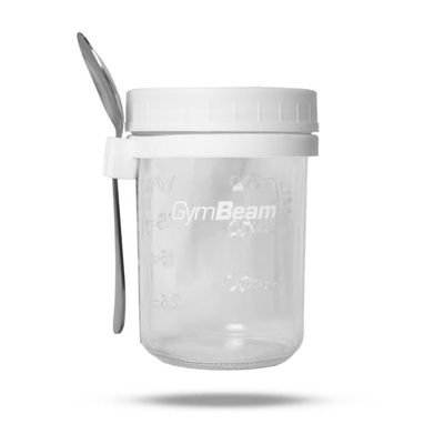 Raňajkový pohár White 350 ml - GymBeam