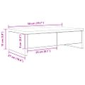 vidaXL Stojan na monitor a zásuvky dub artisian 50x27x15cm komp. drevo