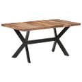 vidaXL Jedálenský stôl 160x80x75 cm, drevený masív s medovým náterom