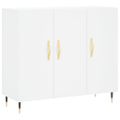 vidaXL Komoda biela 90x34x80 cm kompozitné drevo