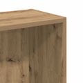 vidaXL Knižnica dub artisan 80x24x109 cm kompozitné drevo