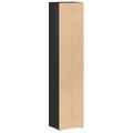 vidaXL Skrinky na CD 2 ks, lesklá čierna 21x16x93,5cm kompozitné drevo