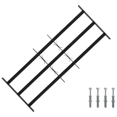 vidaXL Mriežka okna 116 x 45 cm Oceľ s práškovou povrchovou úpravou