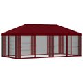 vidaXL Kryt altánku s bočnými stenami Vínovo červená 600,5 x 300,5 cm