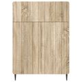 vidaXL Servírovacia skriňa Dub sonoma 66 x 34,5 x 92 cm
