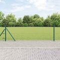 vidaXL Hexagonálne oplotenie s betónovým podstavcom 10 x 0,6 m Zelená