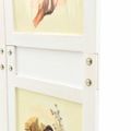 vidaXL Romdivider Panel Biela 106 x 165 cm MDF