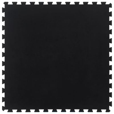 vidaXL Gumová podlahová dlaždica čierna 12 mm 100x100 cm