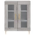 vidaXL Vysoká skrinka sivý dub sonoma 69,5x34x180 cm spracované drevo