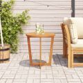 vidaXL Okrúhly záhradný bočný stolík Ø70x75 cm masívne akáciové drevo