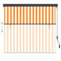 vidaXL Vonkajšia zatemňovacia roleta 160x250 cm biela a oranžová