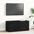 vidaXL TV skrinka 80 x 34 x 36 cm Čierny dub Kompozitné drevo