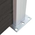 vidaXL Plotový panel WPC 180x186 cm čierny