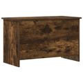 vidaXL Úložná truhlica Dymový dub 80 x 40 x 50 cm Kompozitné drevo