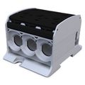 Svorka univerzálna RKA 95 1/6 L S, 232A, 1pól. (6x vstup), AL/CU, čierna, na DIN/na panel