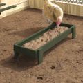 vidaXL Krmná žľab pre slede Olivová zelená 80 x 28 x 13.5 cm