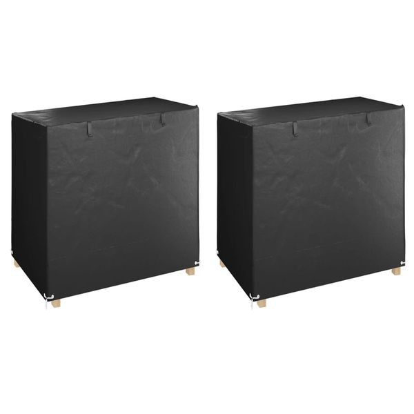 vidaXL Kryty na hojdaciu lavicu 2ks 8očiek 125x90x135/165cm polyetylén