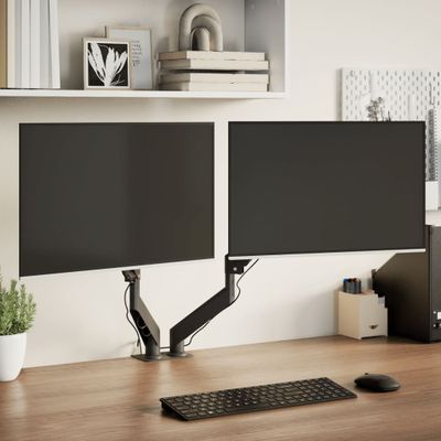 vidaXL Rameno na dva monitory pre max 27 palcov pružinu obrazovky 20kg