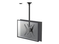 Montážna sada (stropná montáž) - plný pohyb - pre 2 ploché panely - čierna - veľkosť obrazovky: 32"-75"