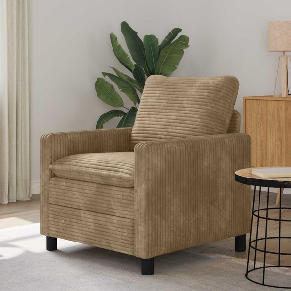 vidaXL Pohovka Sivohnedá 76 x 81 x 87,5 cm Polyester
