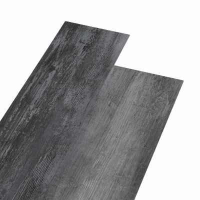 vidaXL Samolepiaca podlahová doska 32 pcs Lesklá šedá 4,46 m² PVC