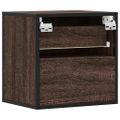 vidaXL Nástenné nočné stolíky 2 ks hnedý dub 40x31x39,5 cm