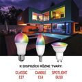 LED žiarovka GoSmart A60 / E27 / 11 W (75 W) / 1 050 lm / RGB / stmievateľná / WiFi