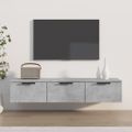 vidaXL Nástenná skrinka betónovo sivá 102x30x20 cm spracované drevo