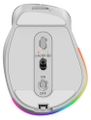 GENIUS Ergo 9000S Pro Light Blue/ duálny Bluetooth + 2,4GHz/ 2400 dpi/ bezdrôtová/ 6tlačidlová/ dobíjacia/ RGB/ modrobiela Myš, bezdrôtová, optická, 2400DPI, 6 tlačidiel, Bluetooth, 2,4GHz, USB-C nabíjanie, tichá, 7farebné podsvietenie, modro-biela