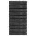 vidaXL Prémiové uteráky na ruky SOLUND 10 ks antracit 50x100cm 600g/m2