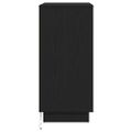 vidaXL Nočný stolík Čierny dub 71 x 34,5 x 75 cm Kompozitné drevo