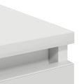 vidaXL Komoda biela 80x35x76 cm kompozitné drevo