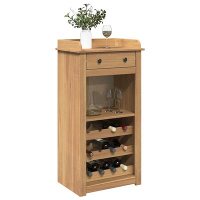 vidaXL Skrinka na víno PANAMA 57x40x111,5 cm borovicový masív