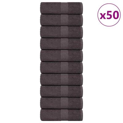 vidaXL Uteráky pre hostí FROGN 50 ks antracitové 30x50 cm 360 g/m²